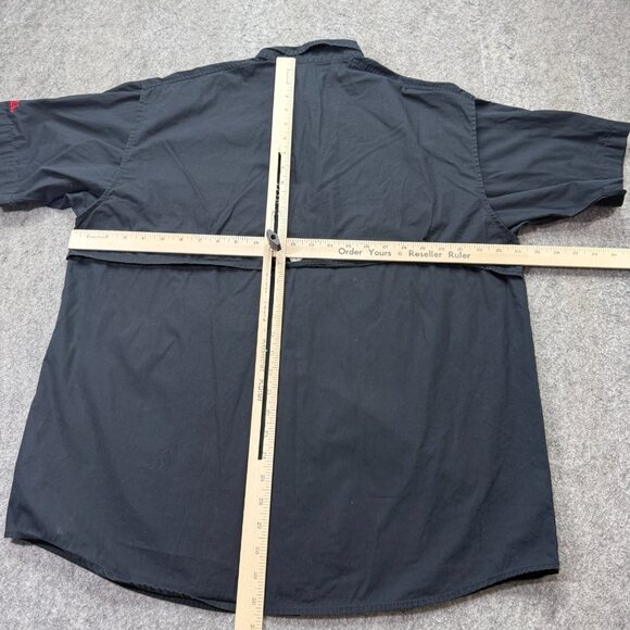 Alabama Crimson Tide Columbia PFG Bonehead Fishing Shirt Men M Black Short Slv - Picture 10 of 14